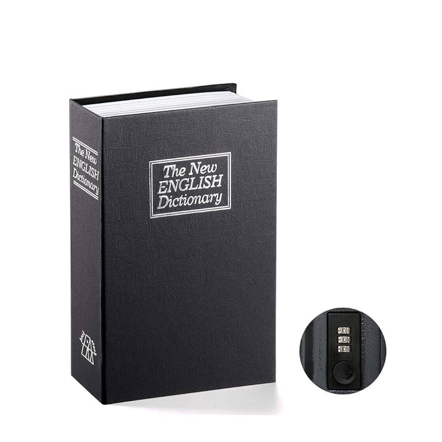 Amazon.com: Book Safe with Combination Lock - Jssmst Home